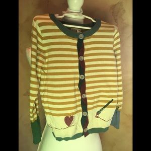 Matilda Jane Paint by Numbers Old Gold Cardigan 4